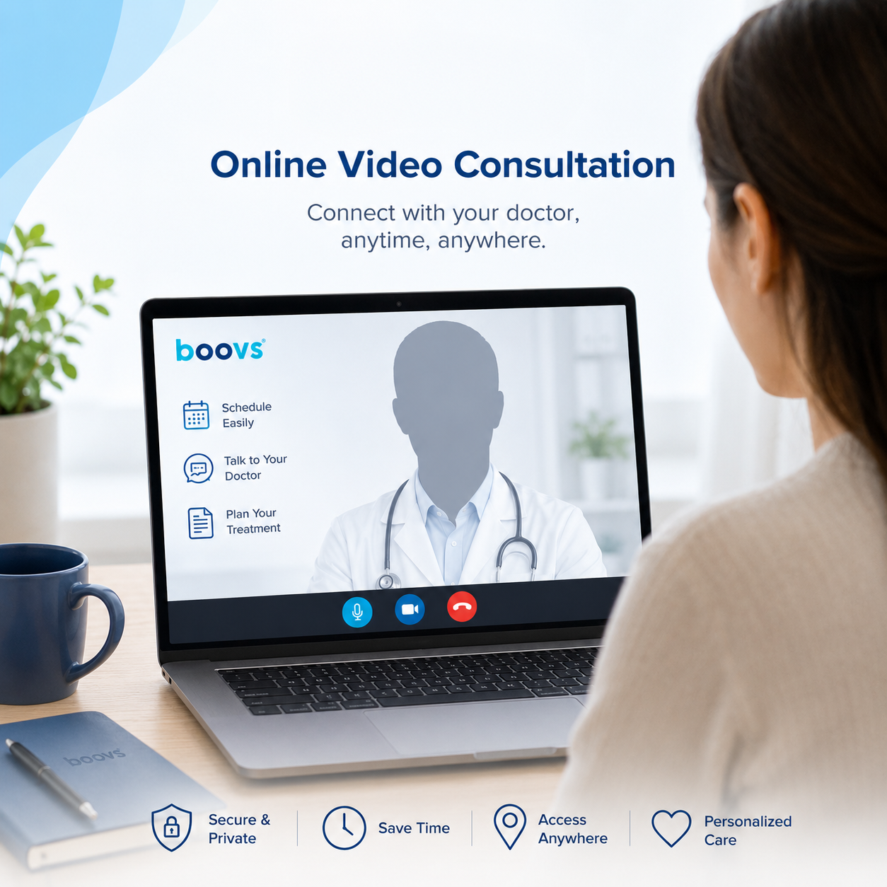 Boovs online video consultation